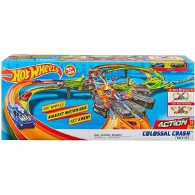 Hot Wheels Colossal Speed Crash Motorized Track Set