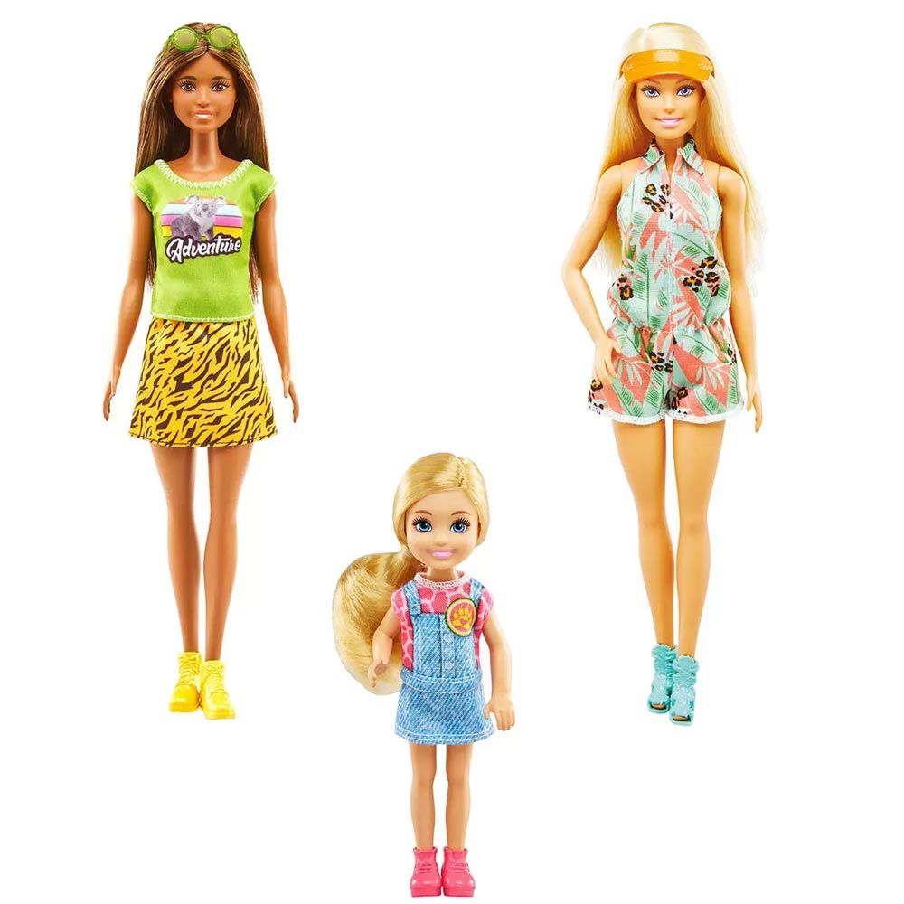 barbie cartoon set