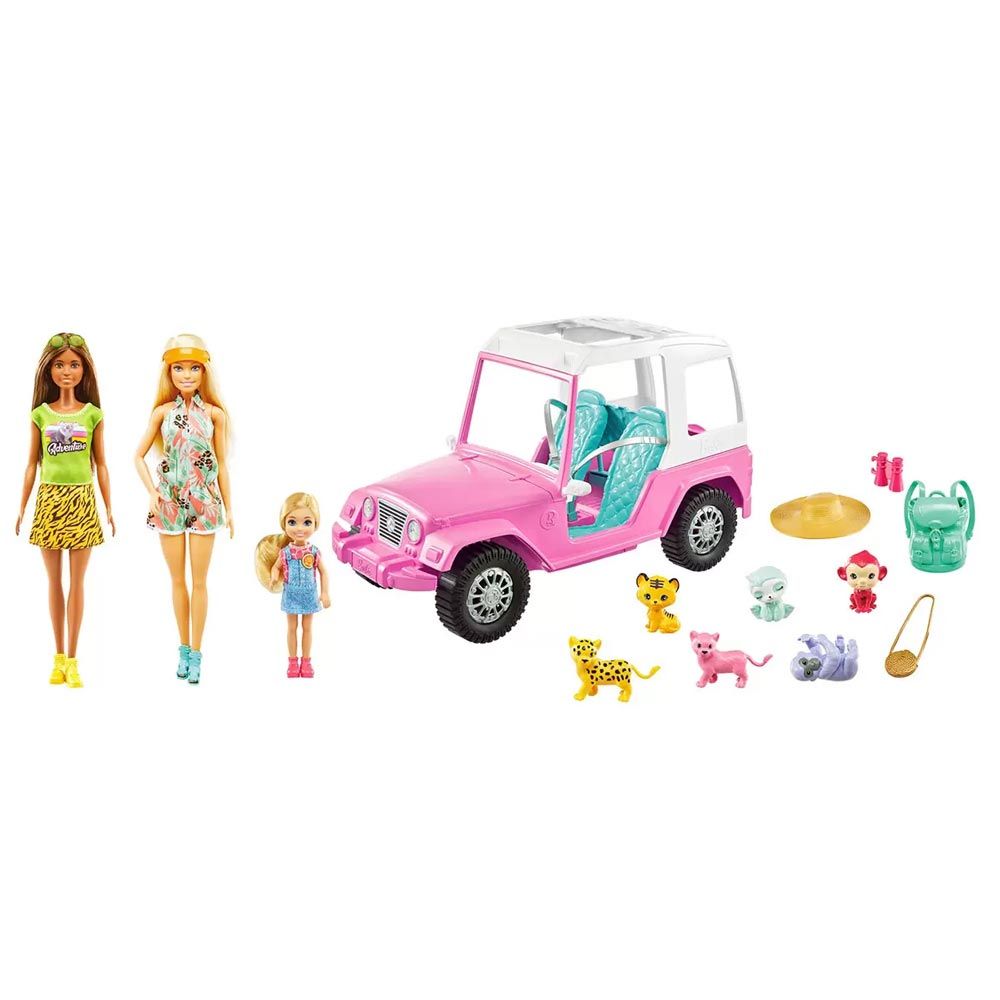 barbie safari jeep set