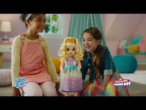 Baby Alive Princess Ellie Grows Up! Brown Hair Doll