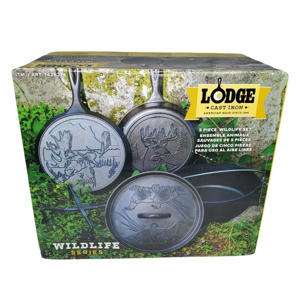 Lodge Cast Iron Wildlife Series 5 Piece Set