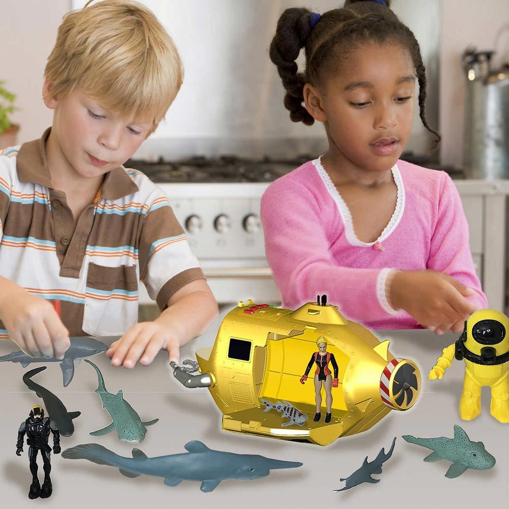 shark week discovery deep ocean explorer big toy playset for kids