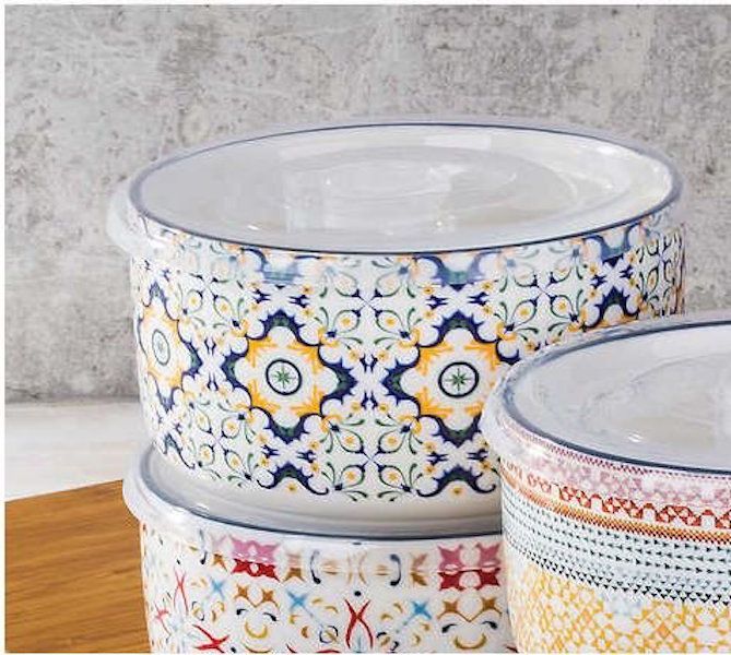 Signature Housewares 6-Piece Stoneware Storage Bowls