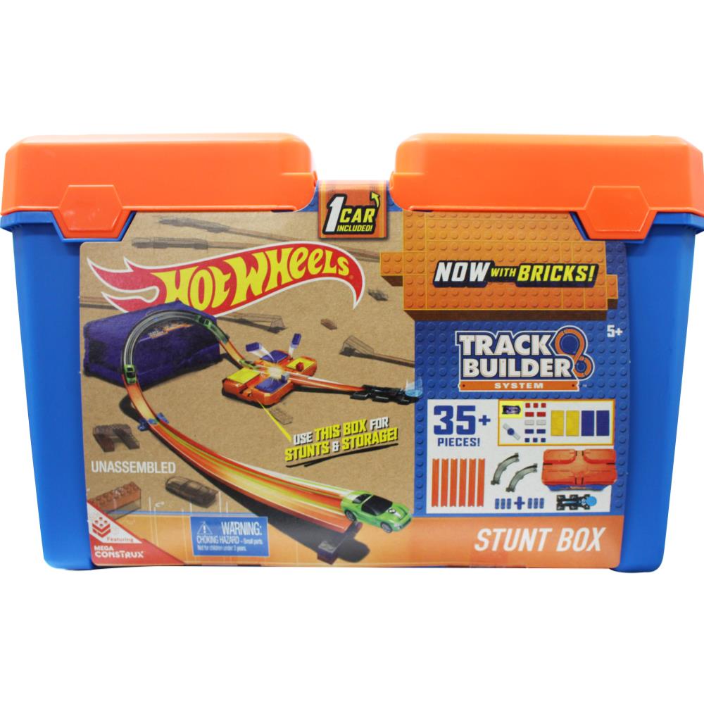 hot wheels track builder system stunt box