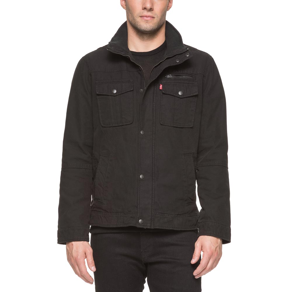 mens levis jacket black