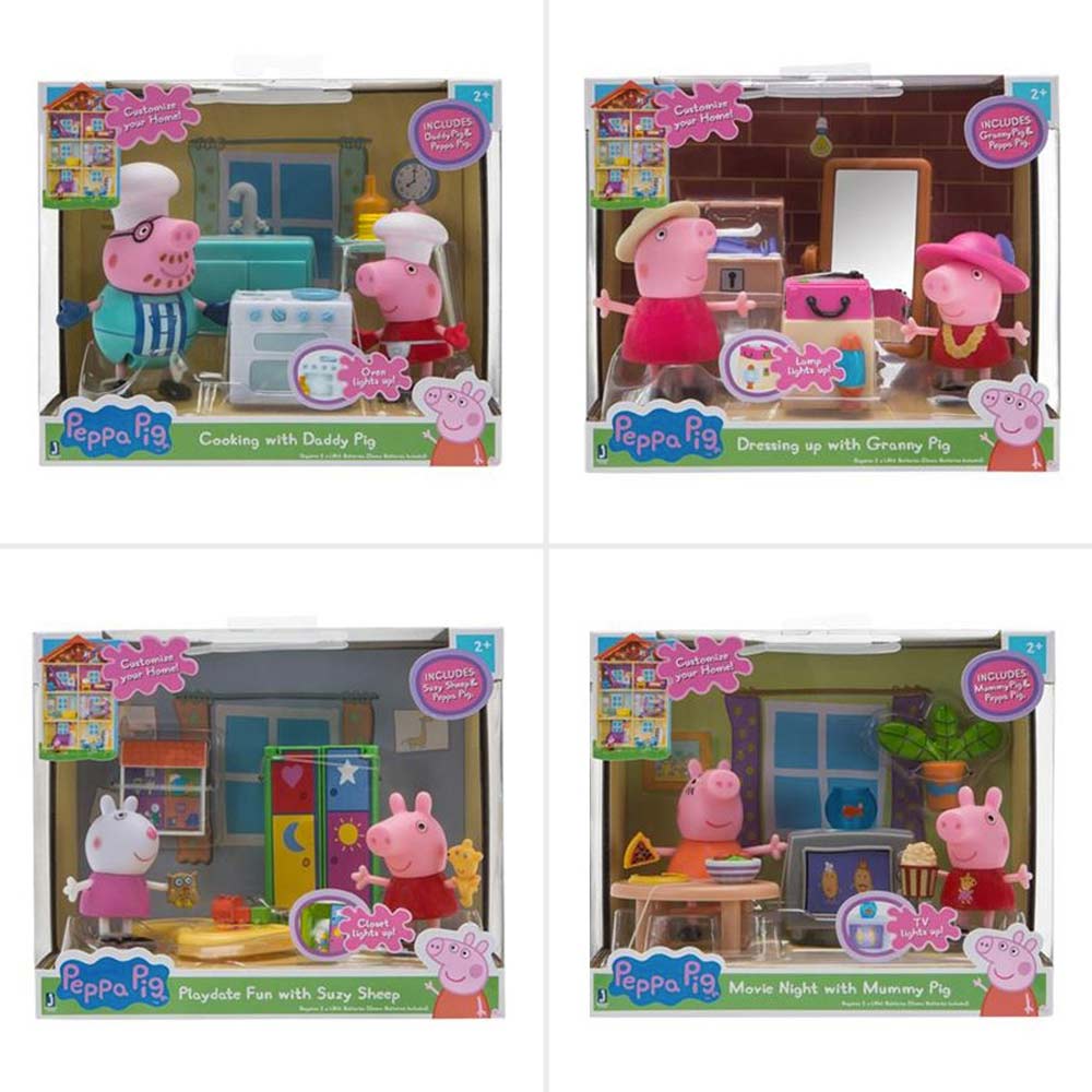 peppa pig bedroom playset